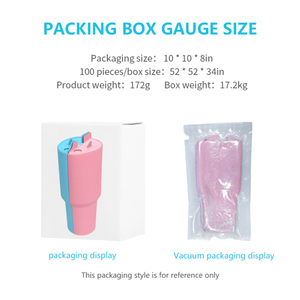 Yeniden kullanılabilir iç Tumbler bölüm tepsi 2-in-1 ayırıcı silikon astar Tumbler kupası için 40 oz silikon kap ayırıcı 2-in-1 iç - Product Image 5