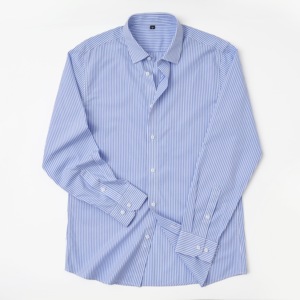 قمصان رجالية بأكمام طويلة بأزرار لأعلى وشعار مخصص للخريف سادة رطوبة فتل تنفس كبير الحجم الأعمال الرسمية عارضة - Product Image 1