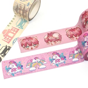 Оптовая продажа, Набор декоративных лент CMYK Kawaii Washi, разноцветное украшение с маскировкой, предложение, опция печати - Product Image 5
