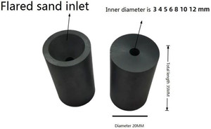 35*20*6/8/10mm <strong>Sandblasting</strong> Carbide <strong>Nozzles</strong> Factory Price Boron Carbide <strong>Wet</strong> <strong>Sandblasting</strong> <strong>Blasting</strong> <strong>Nozzle</strong> for Sale