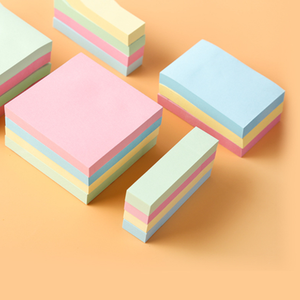 BECOL促销4色混合记事本彩色方形记事本N倍学校办公室便签 - Product Image 6