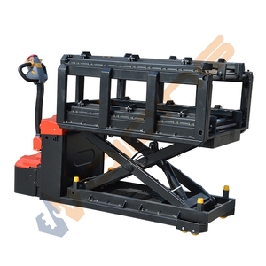 Semi <strong>Automatic</strong> Electric Straddle Portable <strong>Loading</strong> <strong>and</strong> <strong>Unloading</strong> Forklift Rotating Clamp Paper Roll Lifter Stacker