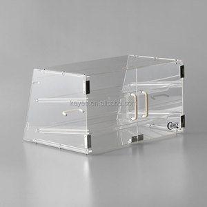 Cửa hàng bánh mì 2 tầng Acrylic bánh hiển thị thực phẩm hộp cho Countertop bánh hiển thị đứng - Product Image 2