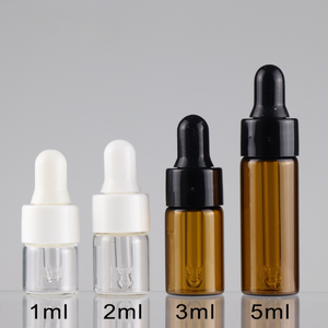 Custom Design Small Tube Vials 1ml 2ml 3ml 5ml Glass Vial <strong>Dropper</strong> <strong>Bottle</strong> With Glass <strong>Dropper</strong> - Product Image 5
