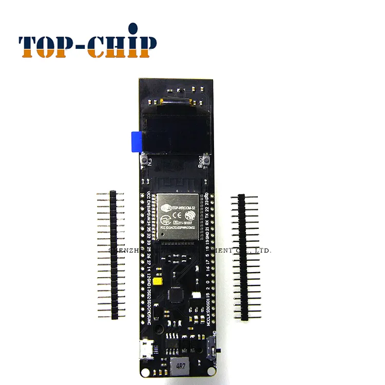 ESP32 WIFI wireless Blue module with 18650 battery holder +0.96 inch OLED development board