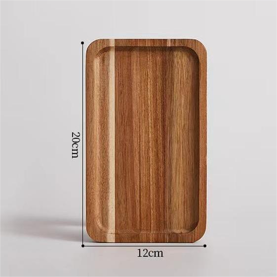 Brown rectangle tray 20*12*1.5cm