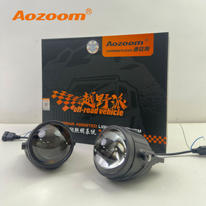 Toyota Alphard için Aozoom 3 renk Led sis işık 3.0 inç araba Bi Led Lens projektör bi-led sarı sis lambası - Product Image 2