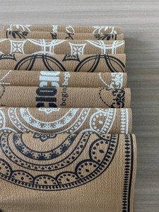批发耐热桌垫防滑防水pvc人造革餐垫定制餐桌装饰编织图案桌垫 - Product Image 6