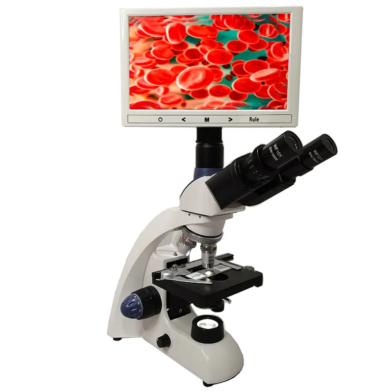 7インチChina LEDライトビデオ生物液晶顕微鏡/顕微鏡液晶画面