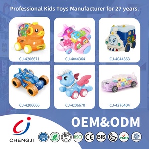 Chengji şeffaf dişli dinozor araba oyun seti çocuklar eğitim plastik atalet şeffaf dinozor oyuncak ışık ile - Product Image 5