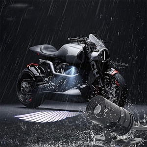 Beyaz mavi su geçirmez melek kanat karşılama projeksiyon LED ışık motosikletler için elektrikli araç modifikasyonu aydınlatma sistemi - Product Image 2