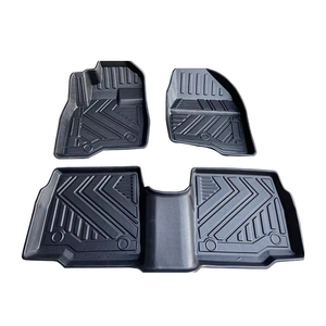 Sem-Pinhoes Impermeável Anti-Slip 3D Borracha Latex <span class=keywords><strong>Car</strong></span> Mat Logotipo Personalizado para <span class=keywords><strong>Ford</strong></span> Território Interior TPE Acessórios