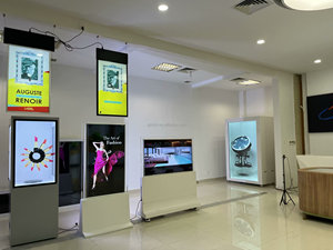 43 \ "Full HD Red Wi-Fi Reproductor de publicidad Escaparate LCD transparente Pantalla de holograma 3D Ascensor Caja de exhibición LCD transparente - Product Image 4