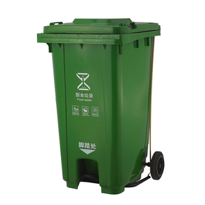 Lixeira de lixo para uso externo, 100l/120/240l street, plástico