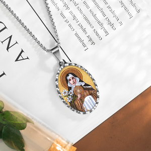 Giveluck St. Clare của bộ sưu tập Mặt dây chuyền biểu tượng chính thống assisi, thiết kế monstrance & đèn tùy chỉnh cho vị thánh bảo trợ - Product Image 1