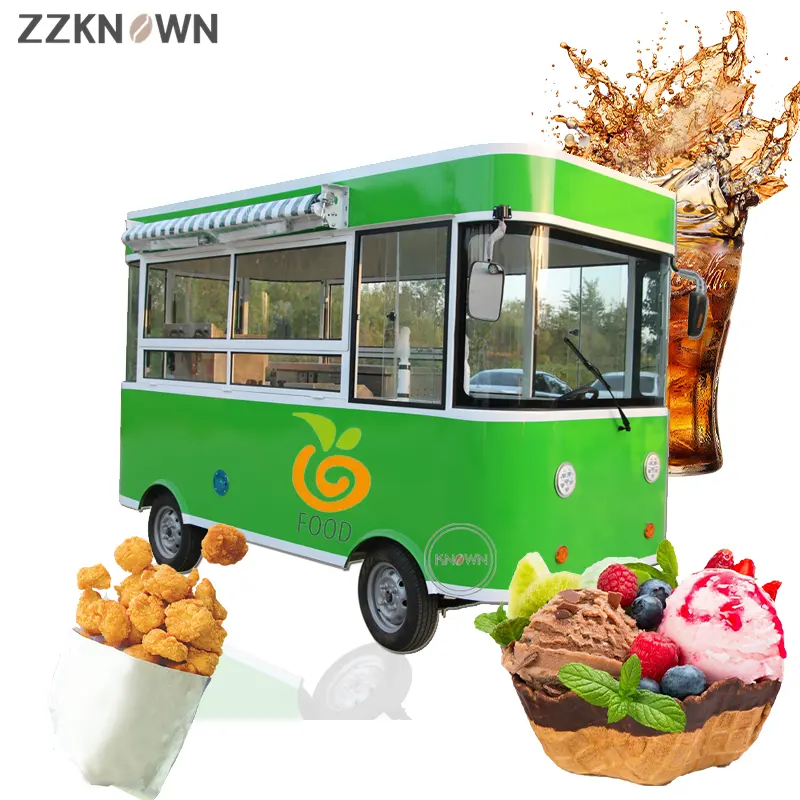 Chariot de distribution de crème glacée, chariot électrique Mobile, livraison gratuite, avec cuisine extérieure, à vendre