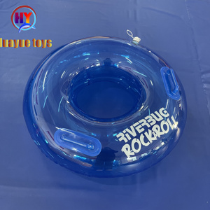 Nuovo design Logo personalizzato stampa Clear Wave Pool Float Lazy River Tube Water park blue piscina gonfiabile floating raft rider floaters - Product Image 1
