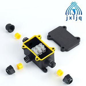 M16 ngoài trời không thấm nước Hộp nối màu đen, 3 cách Mini nối hộp với PC nhựa và thiết bị đầu cuối, được thiết kế cho chôn dây - Product Image 6