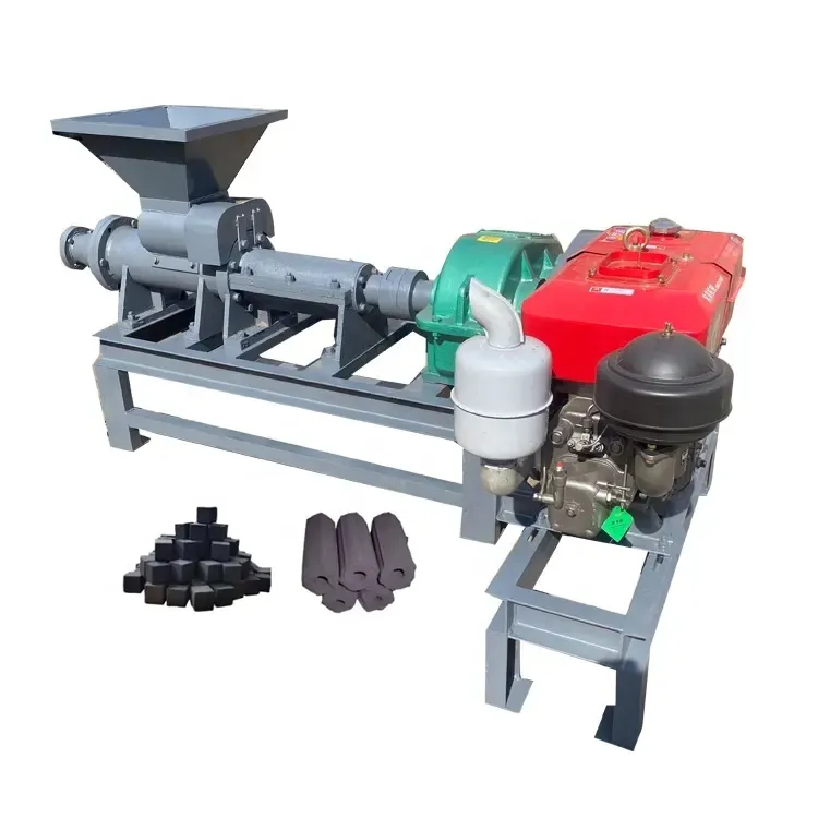 factory sell Discounted Price Shisha Cubic Shape Charcoal Briquette Extruding Machine