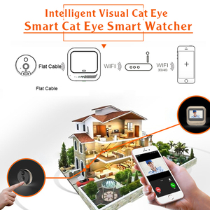 KERUI 4,3 Zoll Wireless Intercom System für zu Hause 140 Grad Weitwinkel Cat's Eye Smart Türklingel Nachtsicht Infrarot - Product Image 4