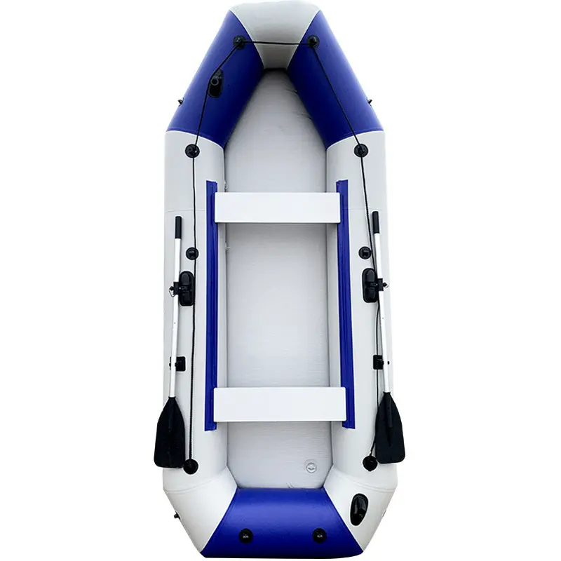 قارب التجديف الجديد العصري القابل للنفخ في 2024 قارب الكاياكي مصنوع من مادة البولي فينيل كلوريد عالي الجودة قارب صيد قابل للنفخ بألواح قائمة