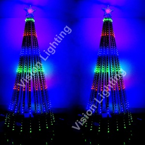Yüksek parlaklık programlanabilir DC12V WS2811 piksel Garland Led RGB noel ağaç ışıkları - Product Image 3