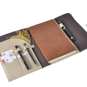 Kişiselleştirilmiş el işi deri not defteri günlüğü kitap kapağı koruyucu İncil kapak kalem döngü ve kart yuvaları - Product Image 1