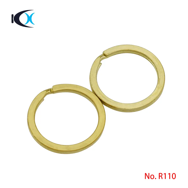 Clip per portachiavi o-ring in metallo piatto 32mm in ottone massiccio