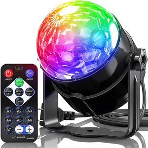 迷你夜总会DJ派对明星迷你RGB音乐发光二极管投影灯迪斯科激光照明婚礼舞台发光二极管频闪灯 - Product Image 1