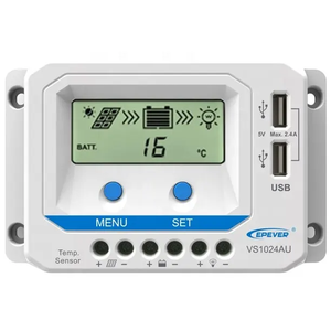 Epever VS1024AU controller usb 5v double usb design 10a intelligent pwm solar charge controller - Product Image 1