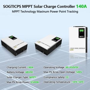 140A MPPT güneş şarj regülatörü 48V pil regülatörü MAX 500V enerji depolama LCD PV sular altında LI kullanıcı 140A anma akımı - Product Image 3