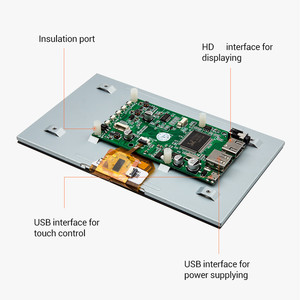 Monitor LCD para Raspberry Pi Monitor de pantalla táctil capacitiva de 7 pulgadas