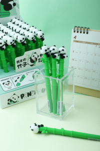 Kawaii Chubby Panda Doll Creative Cute Gel Writing Pen con Logo personalizzato eccellente prezzo KUKI Source produttore di cancelleria