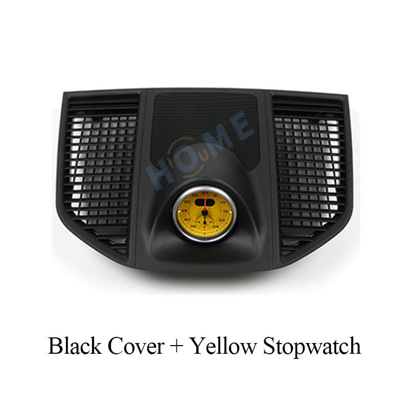 Couverture noire + chronomètre jaune