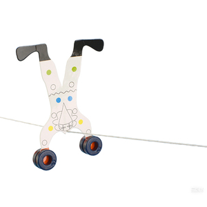 Homemade Clowns Walk a Tightrope Educational and Stem Educational Toys Center of Gravity <strong>Principle</strong> Activity STEM Toys for Kids - Product Image 3