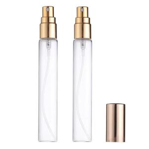 ミニトラベルフラット形状香水サンプルテスターボトルゴールド/シルバーメタルポンプ付き2ml 3ml 5ml 10mlリフィルアトマイザー - Product Image 3