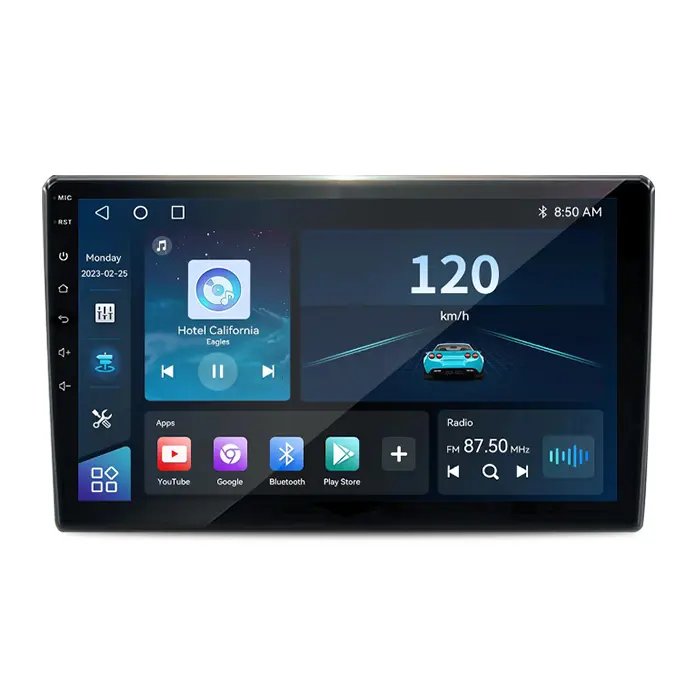 RUSTAR QLED Android sistemi kafa ünitesi için Nissan Rogue Altima Sentra Frontier GPS DSP araba radyo stereo carplay ekran DVD OYNATICI