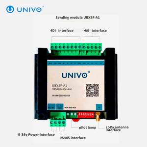 UNIVO 10kmワイヤレスLoRa IoTモジュール4チャンネルDI DO AI AO: スイッチ + アナログ信号、ポイントツーポイントRS485ネットワーク通信 - Product Image 3