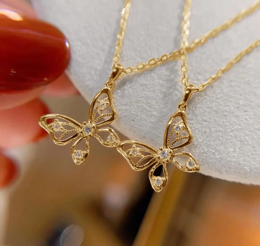 CAOSHI New Fashion Schmuck kette Halskette Hot Selling Beliebte Stil Glänzende Kristall Anhänger Halskette Schmetterling