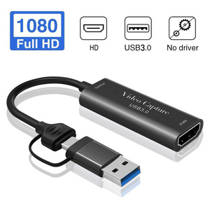 2 in 1 HDTV to USB3.0 TYPE C Audio Video <strong>Adapter</strong> Capture Connector 4K 60HZ <strong>Usb</strong> c to HdTV Docking <strong>Adapter</strong> Cable for Computer - Product Image 3
