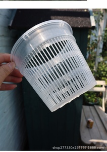 Hydroponic <strong>Net</strong> <strong>Pots</strong> Transparent clear Orchid Breathable Drainage Anti Rot Root Special <strong>Mesh</strong> Plastic Phalaenopsis Flower <strong>Pot</strong> - Product Image 3