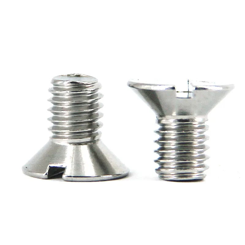 DIN963 high strength Stainless steel A2 A4 Slotted countersunk head screw