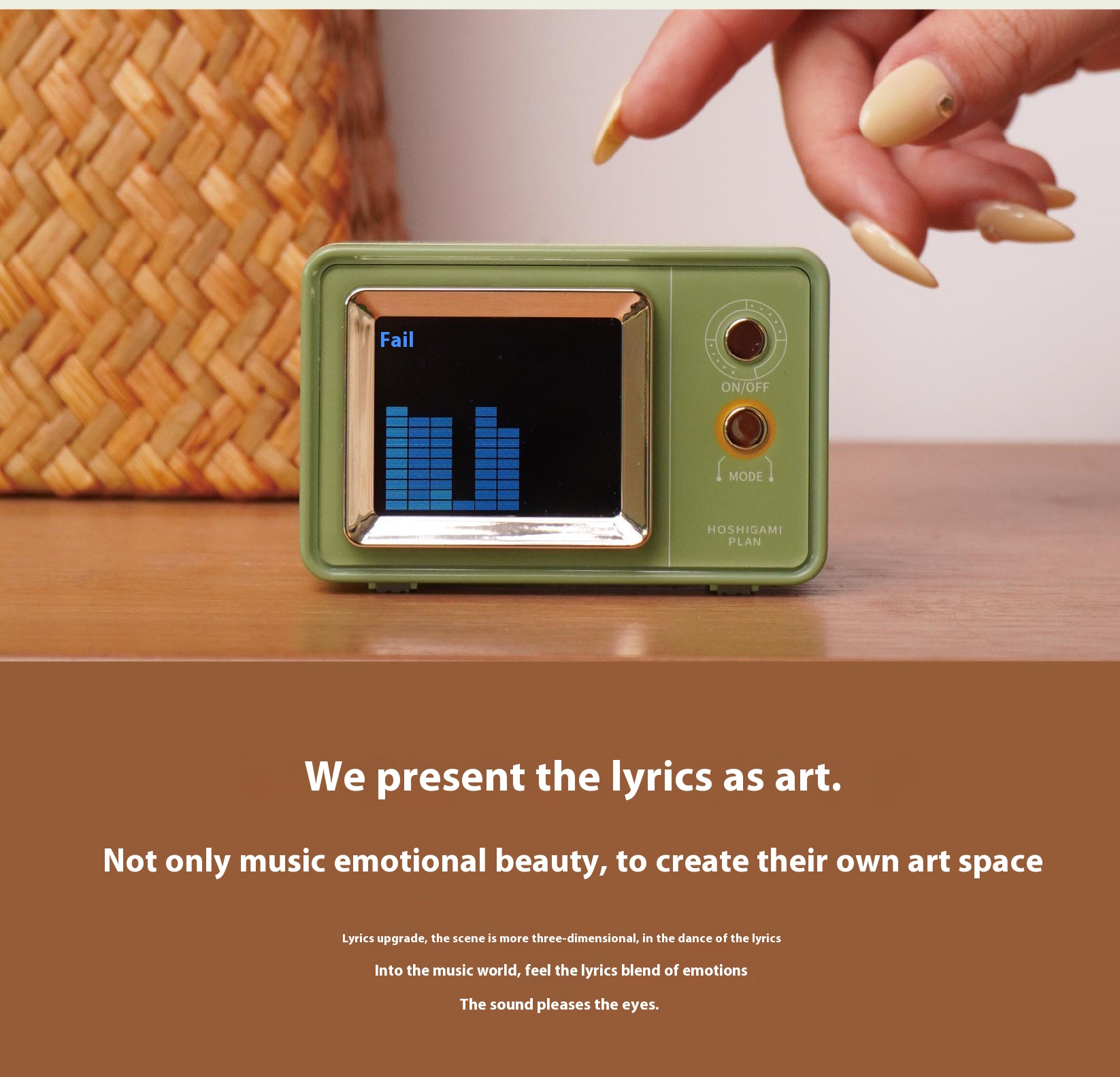 <strong>Lyrics</strong> Display Portable Bluetooth Dual Speaker for kids children <strong>gift</strong> - Product Image 2