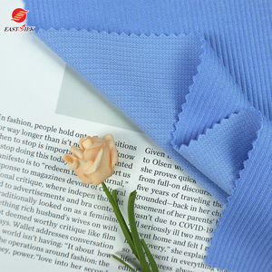 HOT SALE CHEAP <strong>PRICE</strong> POLYESTER SPANDEX LOOSE WAFFLE KNITTED RIB FABRIC <strong>CLOTH</strong> for GARMENT SWEATER - Product Image 4