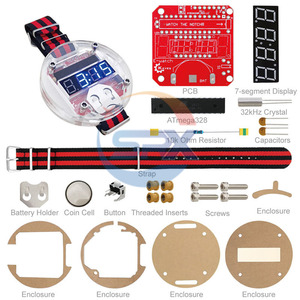 Mikro controller LED Watch Kit Uhr DIY Big Time Elektronische Uhr Lose Teile Basierend auf Arduino Learning
