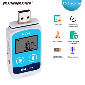 High Accuracy RC-5 RC-5+ USB <strong>Data</strong> Recorder 32000 Points LCD Display PDF Temperature <strong>Data</strong> Logger With NTC Sensor - Product Image 5