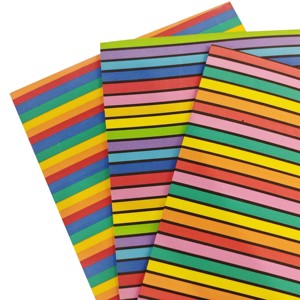 Assorted Color Striped <strong>EVA</strong> <strong>Foam</strong> Sheets | Pre-Cut Strips for Crafts, Scrapbooking, Cosplay Padding | <strong>1</strong>-3mm - Product Image 2