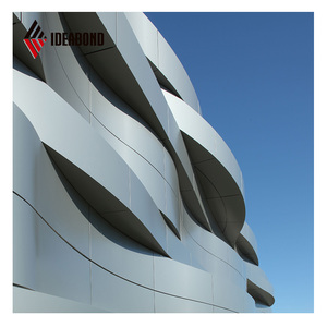 Pannello composito in alluminio PVDF con nucleo infrangibile in argento da 4x0.2mm 2024 pannelli ACM di rivestimento pieghevole di nuova concezione - Product Image 5