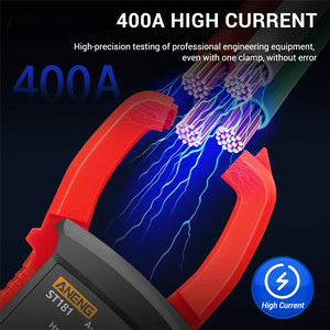 ST181 dijital kelepçe metre DC/AC akım 4000 sayım multimetre ampermetre voltmetre araba Amp Hz kapasite NCV Ohm testi - Product Image 4