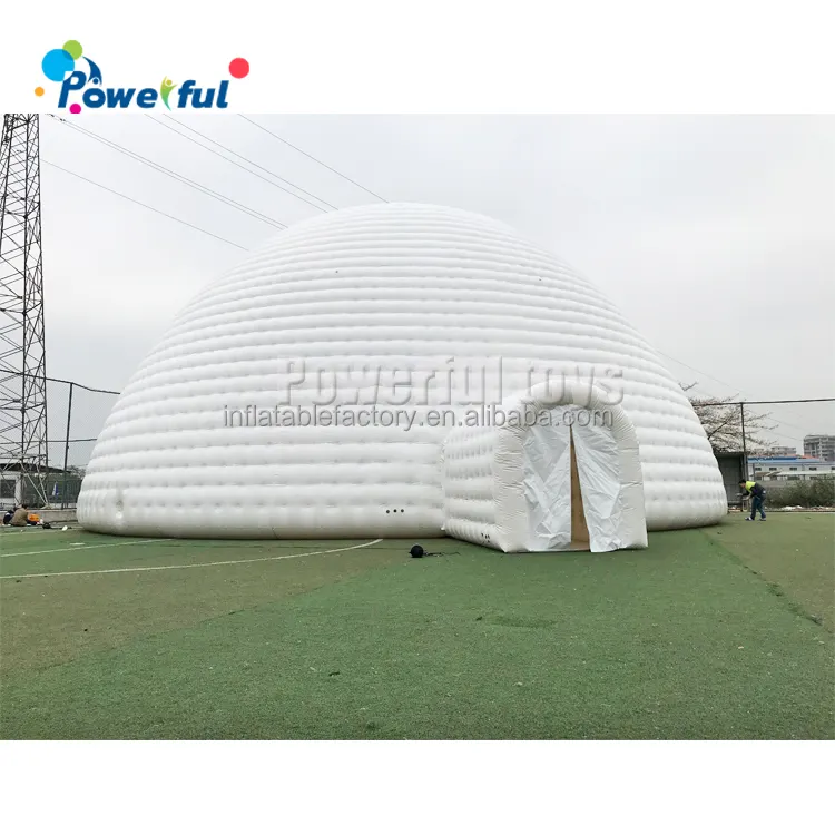 Nouvel arrivage de grands ballons de cinéma en plein air de 20m, dôme de scène gonflable transparent, tente Igloo pour la publicité, fête Glamping